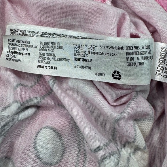 Disney Minnie Mouse Pink Polka Dot Nightgown Pajama Dress Kids Size 4 - Picture 10 of 12